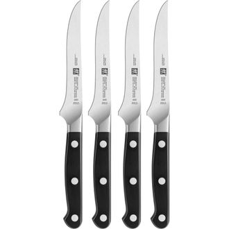 Zwilling J.A. Henckels Pro Steak Knives in Black/Silver at Nordstrom