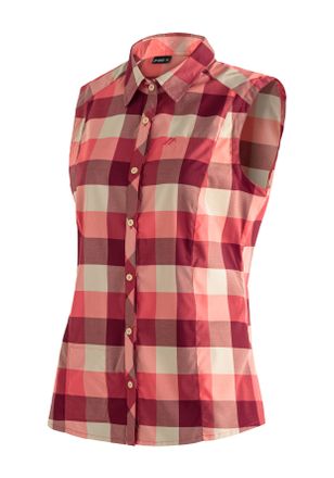 Maier Sports Funktionsbluse MAIER SPORTS Sana sleeveless, Damen, Gr. 38, rot, 97% Polyester, 3% Elasthan, Blusen Funktionsbluse, &auml;rmellose Damen Bluse, atmungsakti