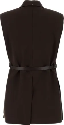 Sportmax Gettone Vest - Brown
