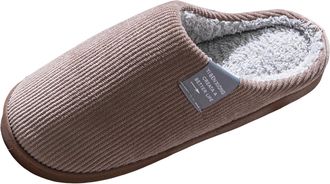 Generic women Men Plush Soft Slippers Winter Warm Slip On House Shoes Anti Skid Indoor Outdoor House Slippers Closed Toe Women Memory Foam Bedroom Shoes Winte