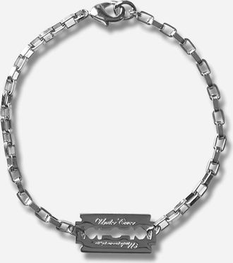 Undercover Razor Blade Bracelet Silver