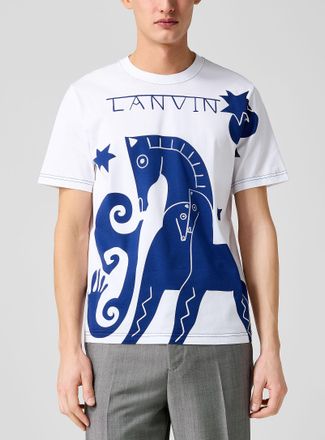 Lanvin Mens Mare and foals T-shirt