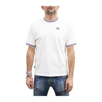 Aquascutum Tops, Heren, Wit, S, T-Shirts