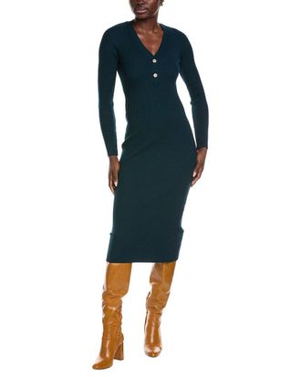 Reiss Avery Knit Button Detail Dress