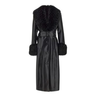 Stand Studio Estella Leather Coat - Coats - Mujer - Negro - XS