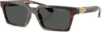 Versace Zonnebrillen - Heren - Zonnebrillen - Bruin - 55 MM - Accessoires