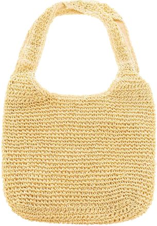 Zwillingsherz Tragetasche ZWILLINGSHERZ Shopper, Damen, beige, Grobstrick, Papierstroh, unifarben, Taschen Tragetasche, geflochtenes Material, Schulterhenkel