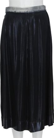 Maison Margiela Black Flared Knee-Length Acetate-Blend Skirt