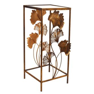 Wanderlust Deco Wanderlust Deco - Mesa Esquinera De Metal Dorada 35x33x76