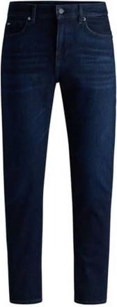 HUGO BOSS Maine Regular-Fit Jeans In Dark-Blue Denim, Size 36W-32L