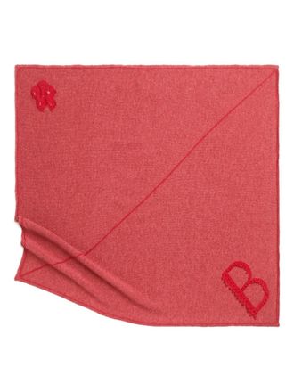 Barrie Sjaal met geborduurd logo - Rood