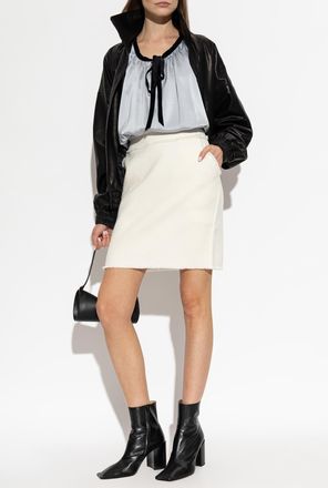 Max Mara Wool Skirt Abile, Womens, Cream