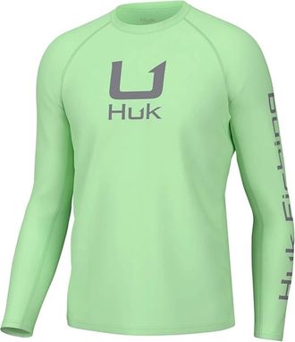 Huk Icon T-Shirt Men Patina Graphic Print Performance Fishing Long Sleeve DSGL34