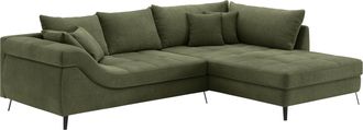 Mr. Couch Ecksofa »Portofino L-Form« 4 Bezugsqualitäten, 13,5 cm hohe Metall-Profilfüsse in matt-schwarz