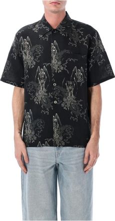 Our Legacy Every Shirt S/S - Heren - Korte mouwen Overhemden - Zwart - M - Katoen - Overhemden