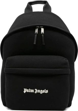 Palm Angels Tassen, Heren, Zwart, ONE Size, Cordura Classic Logo Backpack
