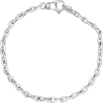 Pompeii3 Mens Link 14k Gold (16gram) or Platinum (25gram) 4mm Bracelet 8.5
