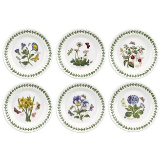 Portmeirion Set of 6 saucers - Botanic Garden