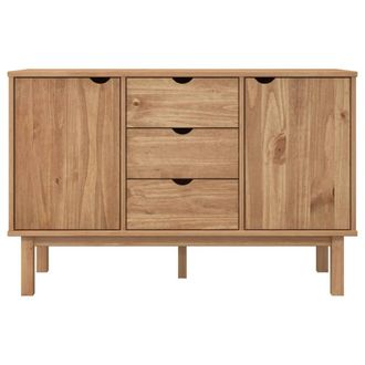 Berkfield Home Sideboard OTTA 113.5x43x73 cm Solid Wood Pine in Brown