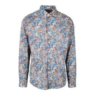 Himon's Himon S shirt - Heren - Casual Overhemden - Veelkleurig - M - Katoen - Overhemden