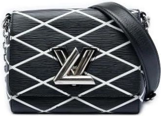 Louis Vuitton Pre-owned Malletage Twist Shoulder Bag - Dames - Vintage Schoudertas - Zwart - ONE Size - Leer - Vintage