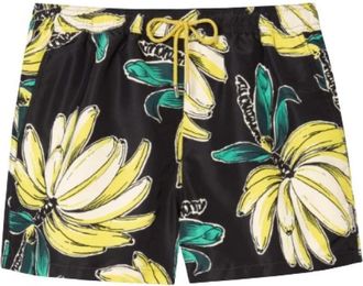 Paul Smith Banana Print Zwemshorts - Heren - Strandmode - Zwart - L - Polyester - Badmode
