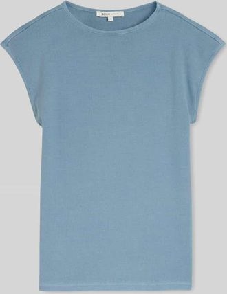 Tom Tailor Denim Regular Fit T-Shirt aus Baumwoll-Mix in Hellblau, Gr&ouml;&szlig;e XS