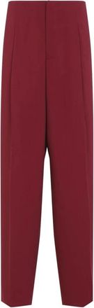 Alberta Ferretti Straight Broeken - Dames - Straight fit broeken - Rood - M - Broeken