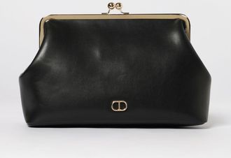 Twinset Clutch Oval T Twinset in pelle sintetica