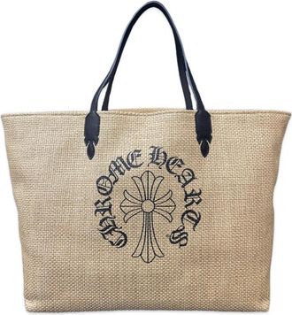 Chrome Hearts Borsa tote media con logo - Toni neutri