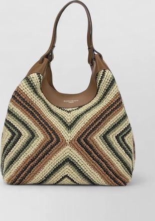 Gianni Chiarini tote bag braided texture dual handles