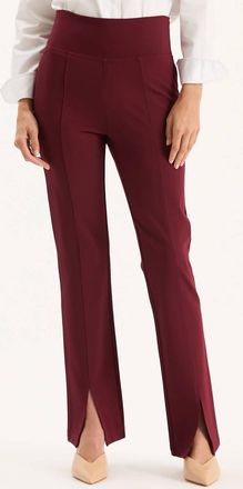 Tyler B&ouml;e Margie Ponte Slit Front Pants In Tawny Port