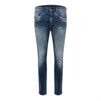 Diesel Mens 2019 D Strukt Slim Fit Jeans in Blue Denim - Size 30W/34L