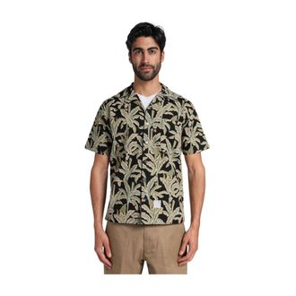 Department Five Jamaica Fantasy MM -shirt - Heren - Korte mouwen Overhemden - Zwart - S - Overhemden
