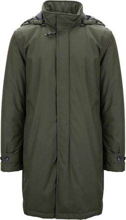 Fay Heren, Mantels, Groen, Maat: XL Leer