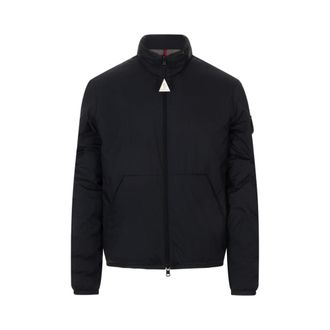 Moncler Light Jackets, male, Blue, Size: XL Breezes Short Padded Jacket
