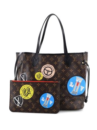 Louis Vuitton Neverfull NM Limited Edition World Tour Monogram Canvas MM tote bag - Marrone