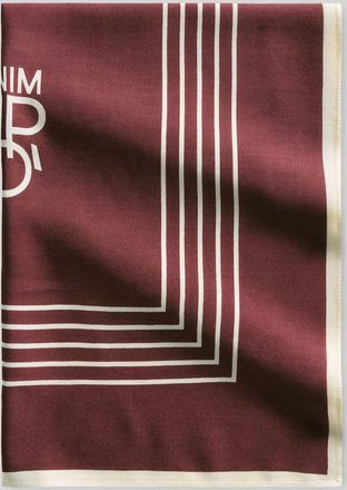 Marc O'Polo Denim Marc OPolo Denim Tuch mit Logo Print in Bordeaux, Gr&ouml;&szlig;e 1