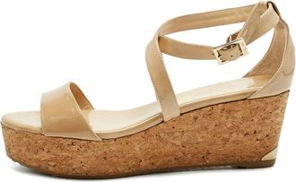 Jimmy Choo London Espadrilles Portia con zeppa - Toni neutri