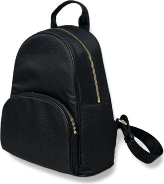 Borbonese medium zipped backpack - women - Recycled Polyester - One Size - Black