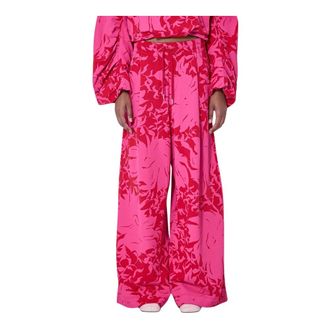 Dries Van Noten Dames, Broeken, Roze, Maat: XS
