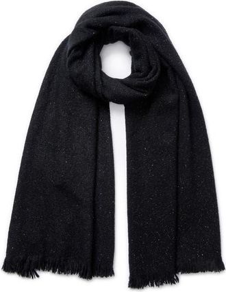 Jane Carr Glaciale Metallic Cashmere Blend Scarf in Devil at Nordstrom