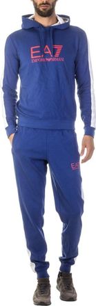 Emporio Armani Trainingspak - Heren - Trainingspakken - Blauw - L - Katoen - Fitness