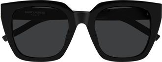 Saint Laurent Oversized Square Acetate Sunglasses - Black
