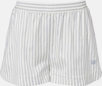 Stella McCartney Silk and wool striped shorts
