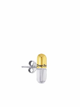 True Rocks Orecchino a bottone - Argento