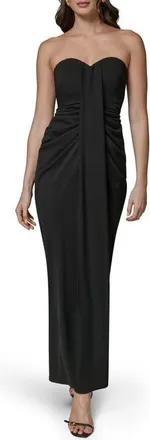 DKNY Strapless Gown in Black at Nordstrom, Size 14