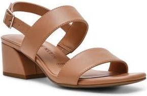Anne Klein Macaron Block Heel Sandal in Coffee at Nordstrom Rack, Size 6.5