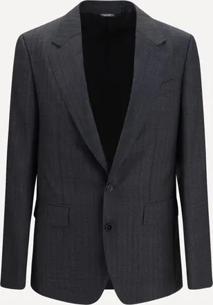 Dolce & Gabbana Virgin wool single-breasted Blazer Male 48