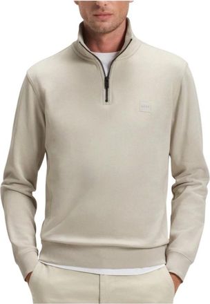 HUGO BOSS Zetrust Sweatshirt - Heren - Sweatshirts & Hoodies - Beige - Maat: M Katoen
